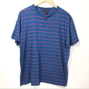 Marc by Marc Jacobs Striped Button T-Shirt